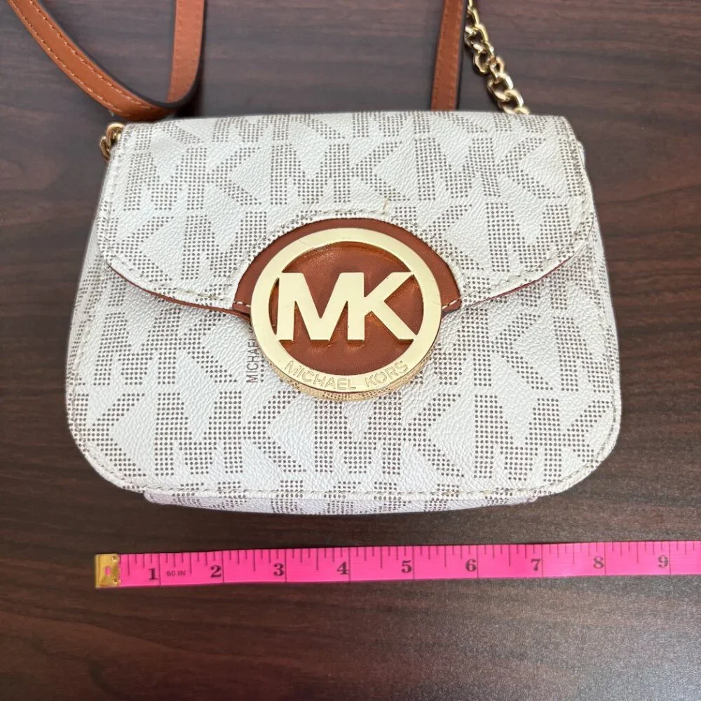MICHAEL Michael Kors Fulton Small Crossbody Bag MK Logo Quiet Luxury Chic
